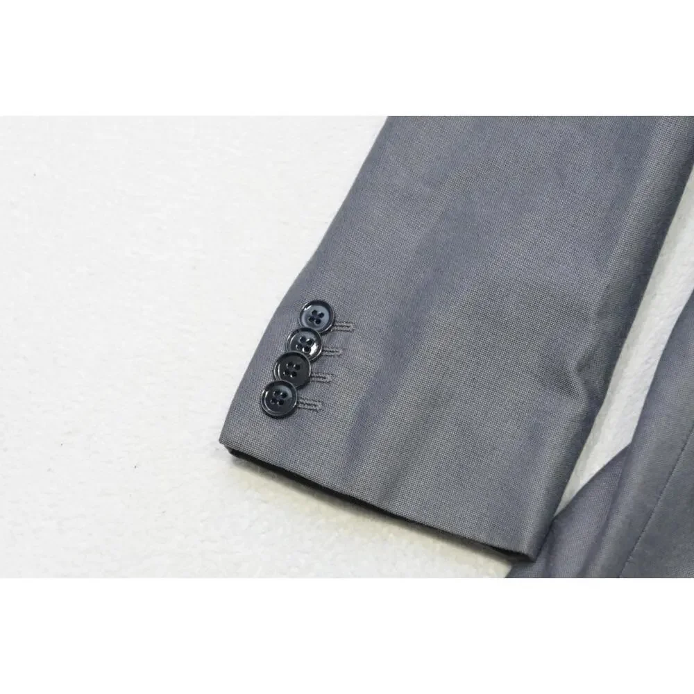 Express Photographer Slim Fit Gray‎ 2 Piece Suit Pants Jacket 32 x 30 38 R